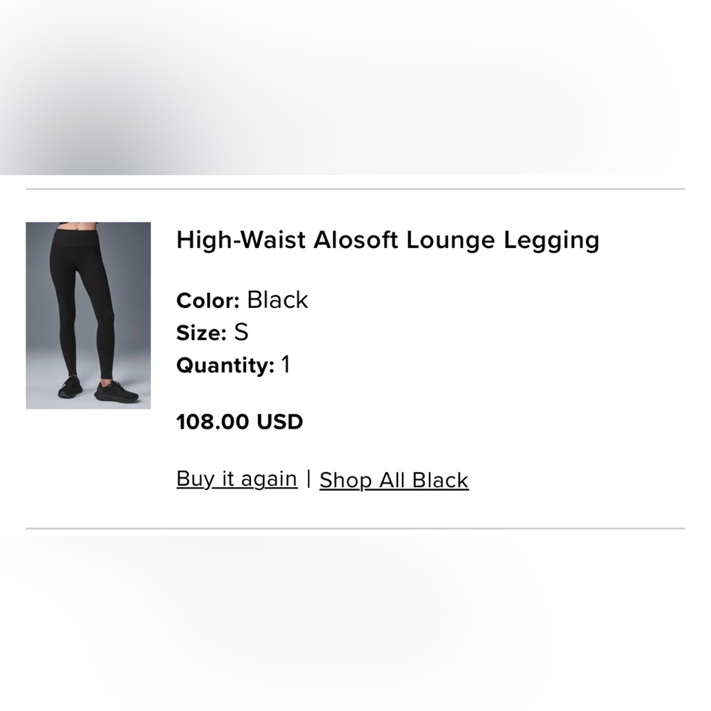 ALO Yoga Black Leggings